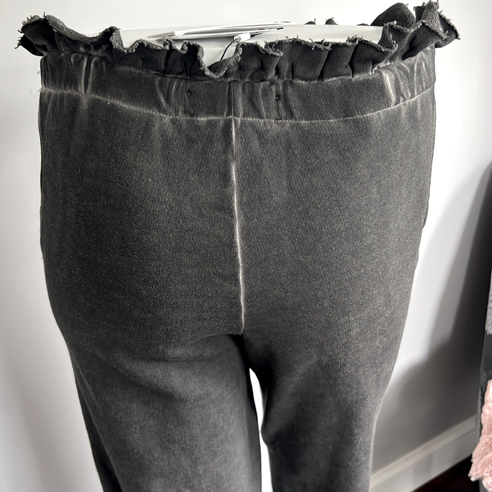 Something Navy Ruffle Waist Sweatpants - Picture 6 of 12